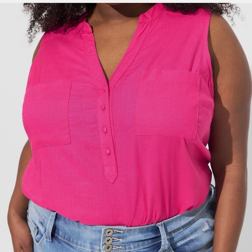 Torrid Harper Linen Pullover Tank